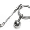 Keyring with Golf Clubs and Golf Balls
