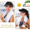 589bf491-0c35-4d79-b55b-46e46875ca57.eaa1f1b6d3cd487f6e2ce2085fad1709 Summer Sun Visor Hat Women Adjustable Golf Cap with Retractable Brim UV Protection