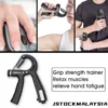 Adjustable Resistance Hand Grip Gripper Wrist Arm Finger Forearm Strengthener Exercise Gym Power Fitness