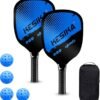 Pickleball Paddl Full Set Racket Set Wooden Pickle Ball Beginner Wood Bag Grip Bat Padel Racquet