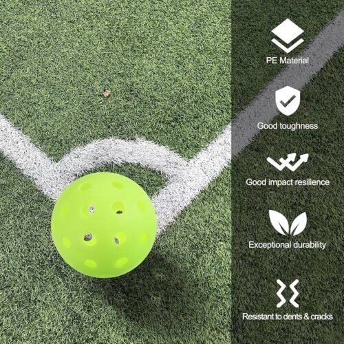 5 PCS USA Tourney 101 Pickleball Ball Tournament Grade 40 Holes