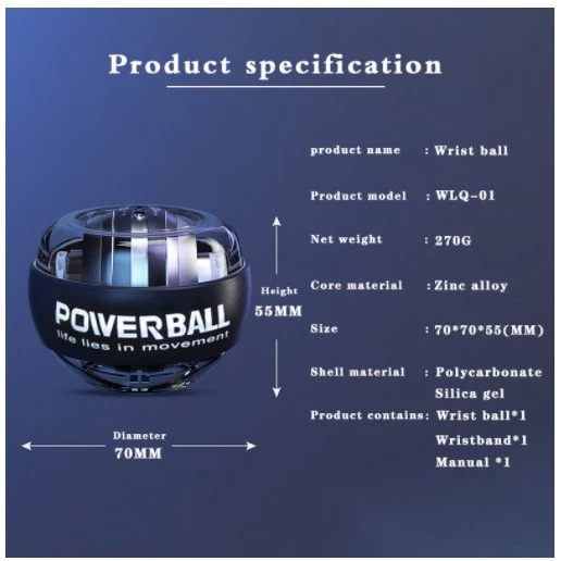 bca09c89971783776ce31017549143b4.webp Gyro Ball Gyroscope LED Wrist Ball Power Gym Training Exercise Tool Tennis Arm Muscle Force Fitness Trainer