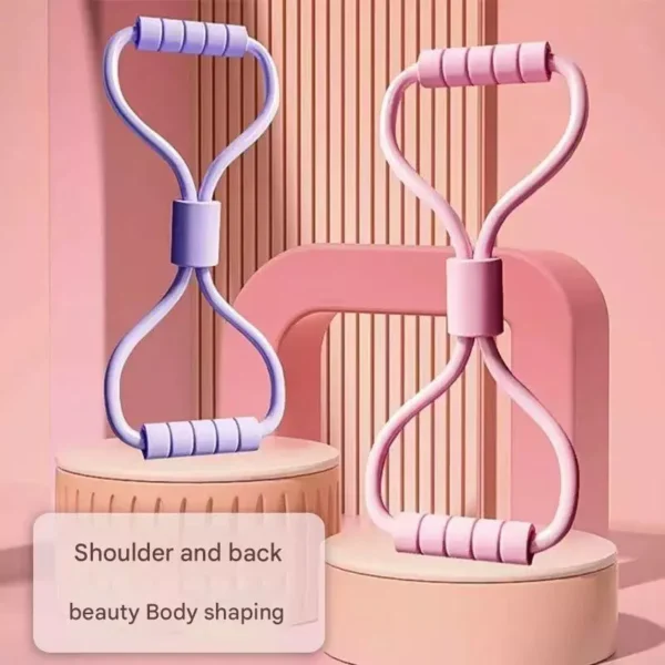 Elastic Yoga Puller Durable Sit Up Resistance Band Multi Function Tension Rope for Abdomen Waist Arm Yoga Stretching Rubber Loop Pull Rope Slimming Beauty Back Training Equipment