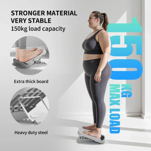 cn-11134207-7ras8-mblq0cvfqmvhe3.webp Stretch Board for Calf Stretching Thick Heel Cushion for Comfortable Exercise Adjustable Incline Board with Anti Slip Surface Base Calf Stretcher for Leg Hamstring Ankle 150KG