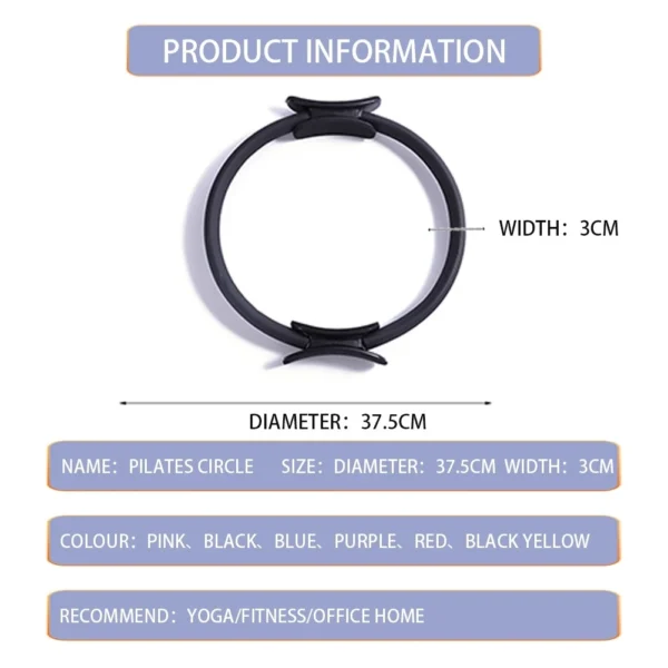 Yoga Training Ring Pilates Magic Rings Full Body Toning Muscles Body Exercise Fitness Exercise Yoga Wheel