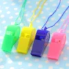 Plastic whistle with rope Outdoor sports children s sports competition Sporting goods referee whistle