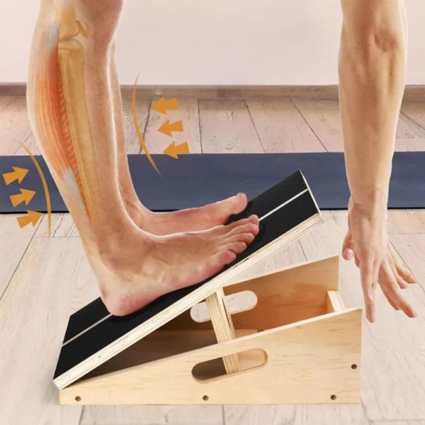 Professional Wooden Slant Board Slant Board for Calf Stretch Foldable Adjustable Incline Board 5 Angles