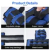 2pcs Ankle Weight 1 6KG Wrist Sand Bag Adjustable Arm Leg Running Brisk Walk Exercise Sandbag