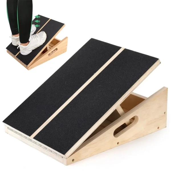 Professional Wooden Slant Board Slant Board for Calf Stretch Foldable Adjustable Incline Board 5 Angles