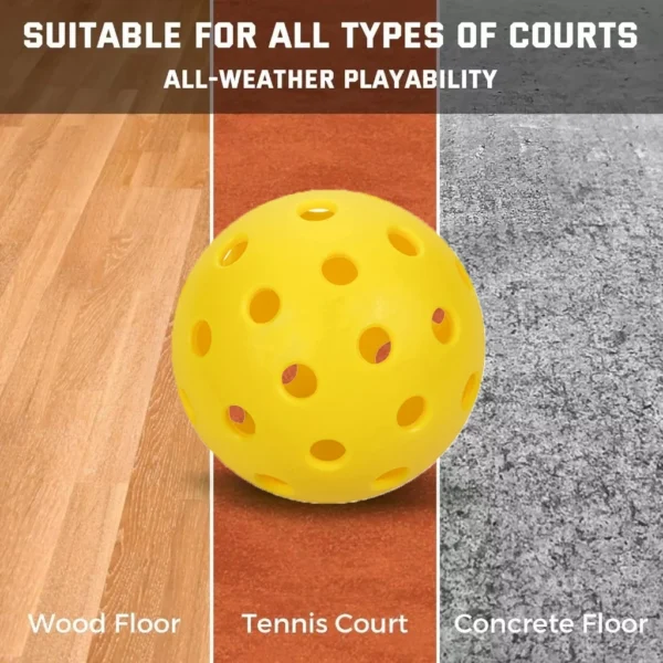 Pickleball Paddle and Racket Set Beginner Wood Racket with Cushion Grip 2 Rackets 4 Balls 1 bag