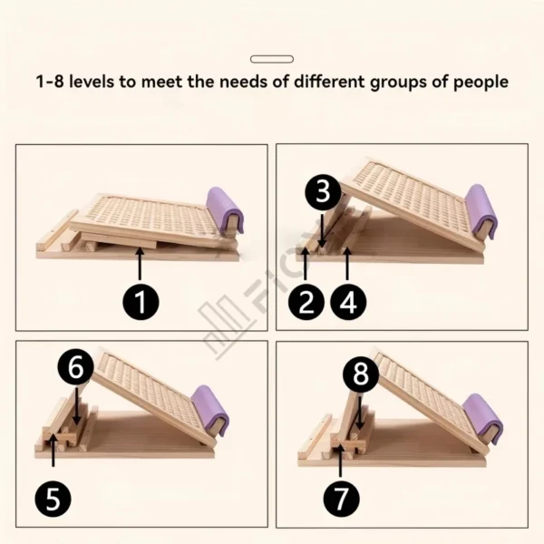 Stretching Board Adjustable Slant board Papan Exercise Stretcher m Leg Care Arch Support