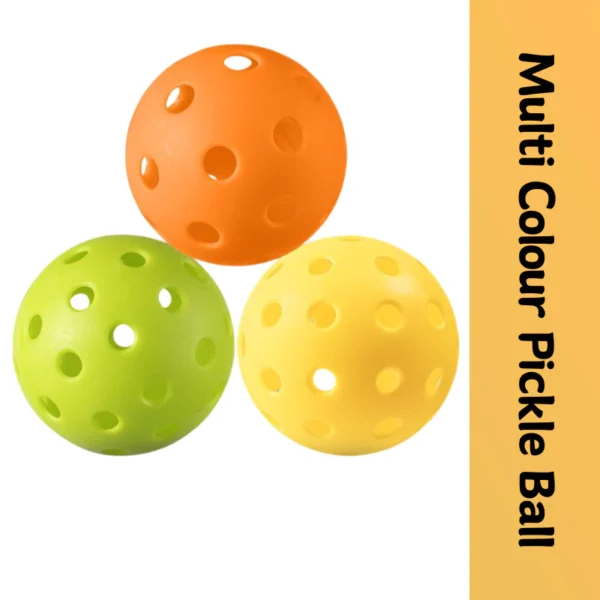 PickleBall 40 Hole 74mm 26g Pickle Balls Multicolour Outdoor Court Tournament Grade