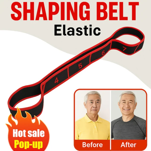 Elastic Yoga Strap Resistance Band Stretching Band for Waist Leg Strength Training