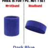 Basketball Unisex Cotton Sweat Band Headband Sweatband Wristband Wrist Sport Band Badminton Wrist