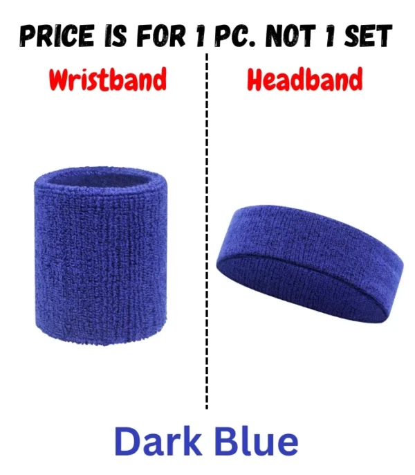 Basketball Unisex Cotton Sweat Band Headband Sweatband Wristband Wrist Sport Band Badminton Wrist