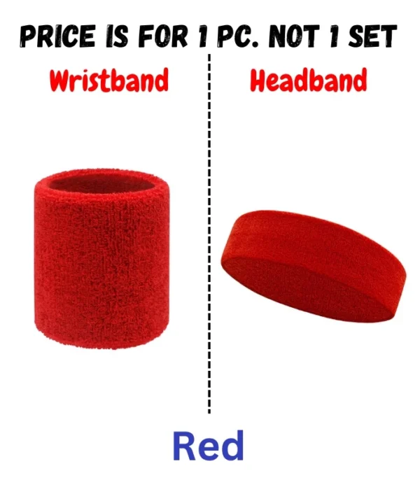 Basketball Unisex Cotton Sweat Band Headband Sweatband Wristband Wrist Sport Band Badminton Wrist