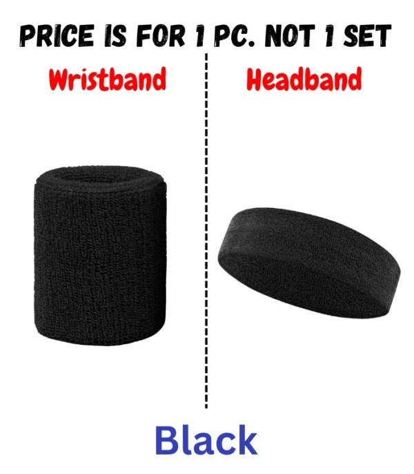 Basketball Unisex Cotton Sweat Band Headband Sweatband Wristband Wrist Sport Band Badminton Wrist