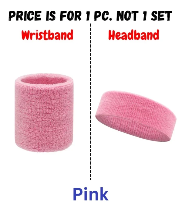 Basketball Unisex Cotton Sweat Band Headband Sweatband Wristband Wrist Sport Band Badminton Wrist