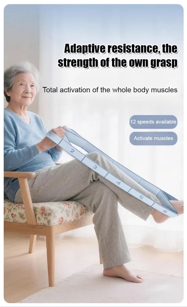 Elastic Yoga Strap Resistance Band Stretching Band for Waist Leg Strength Training