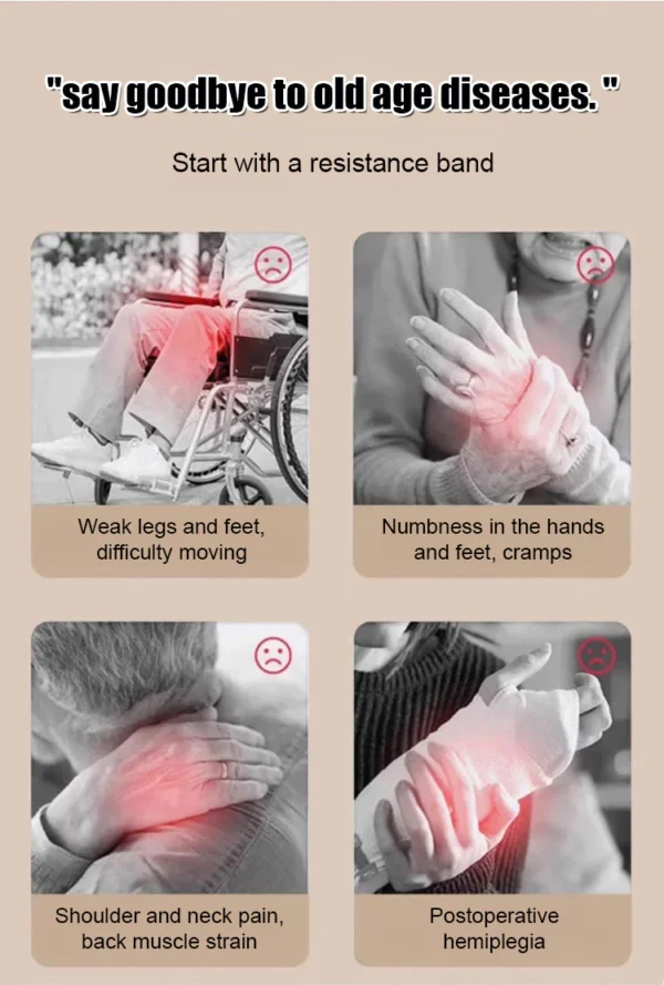 Elastic Yoga Strap Resistance Band Stretching Band for Waist Leg Strength Training