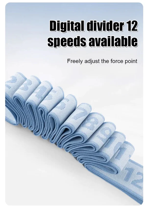 Elastic Yoga Strap Resistance Band Stretching Band for Waist Leg Strength Training