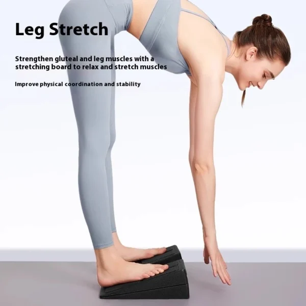 Calf Stretching Slant Board Incline Board Adjustable Non slip Exercise Wedge Foam Stretching Equipment